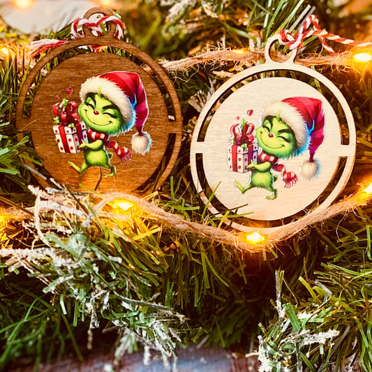 NOËL | Boule Perso Vert 04 | Grav' & Vous