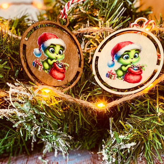 NOËL | Boule Perso Vert 02 | Grav' & Vous