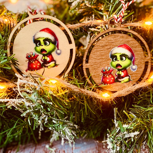 NOËL | Boule Perso Vert 01 | Grav' & Vous