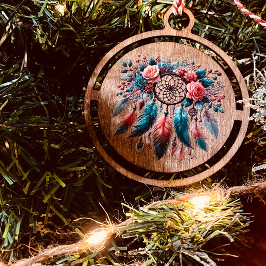 NOËL | Boule Noël Attrape Rêves Bois | Grav' & Vous