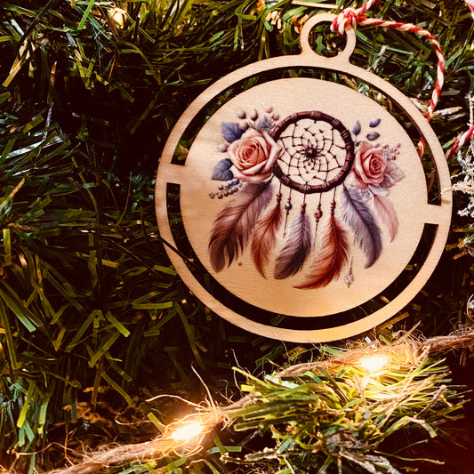 NOËL | Boule Noël Attrape Rêves Bois | Grav' & Vous