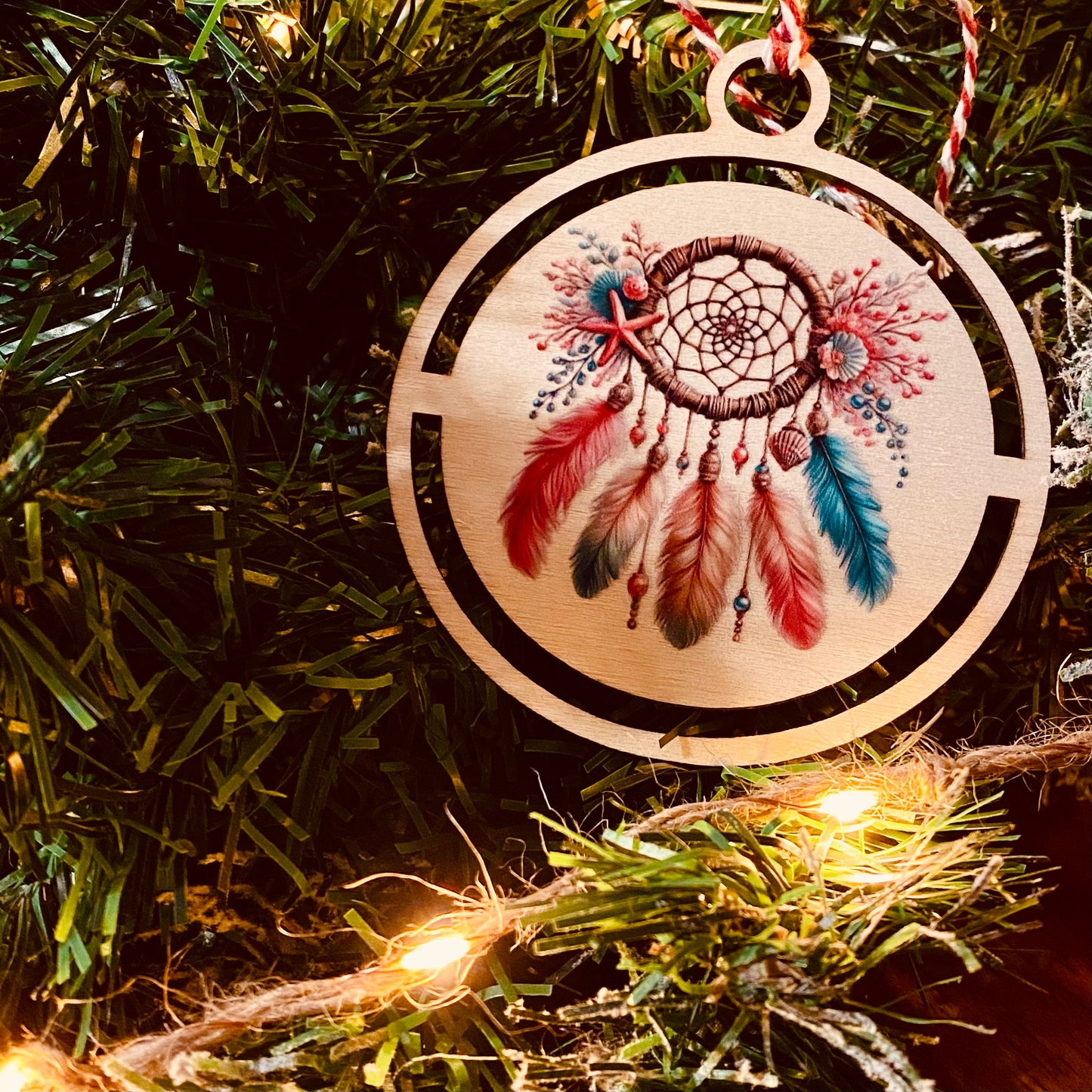 NOËL | Boule Noël Attrape Rêves Bois | Grav' & Vous
