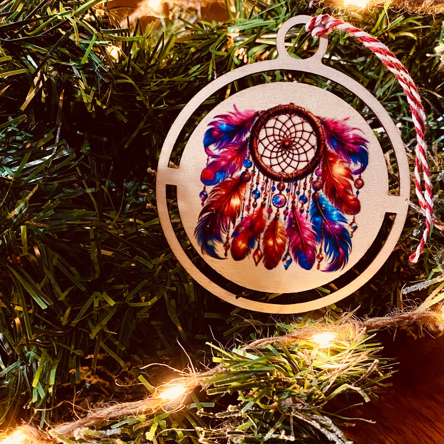 NOËL | Boule Noël Attrape Rêves Bois | Grav' & Vous