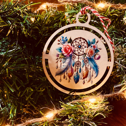 NOËL | Boule Noël Attrape Rêves Bois | Grav' & Vous