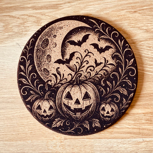 HALLOWEEN | Dessous de plat citrouille | Grav' & Vous