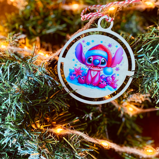 NOËL | Boule Noël Stitch | Grav' & Vous