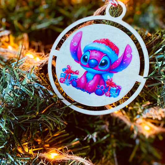 NOËL | Boule Noël Stitch | Grav' & Vous