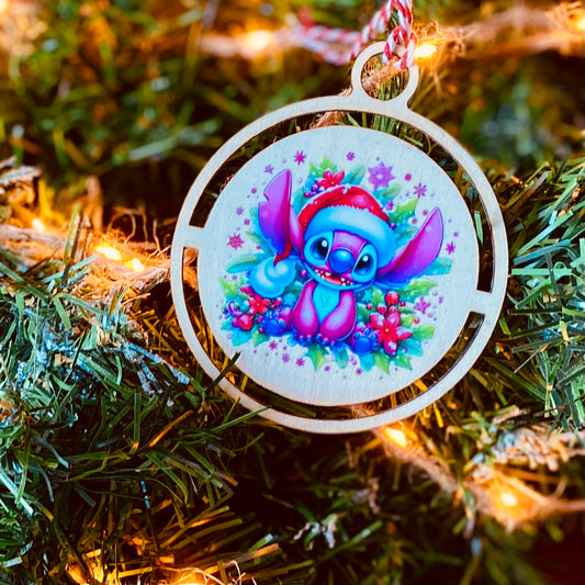 NOËL | Boule Noël Stitch | Grav' & Vous