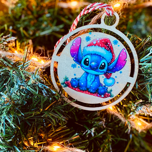 NOËL | Boule Noël Stitch | Grav' & Vous