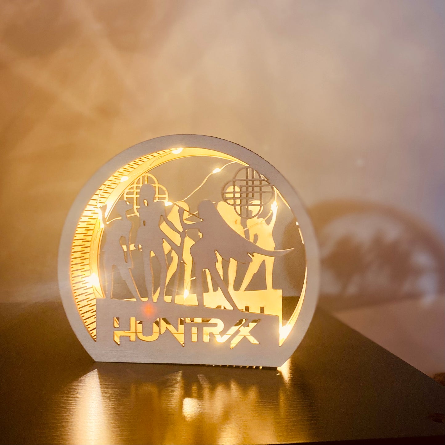 Lanterne Box K-POP | Bois découpé au laser & LED à pile | Grav' & Vous