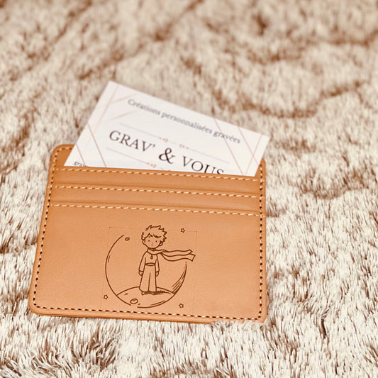 Porte-cartes en simili cuir | Gravure laser | Grav' & Vous