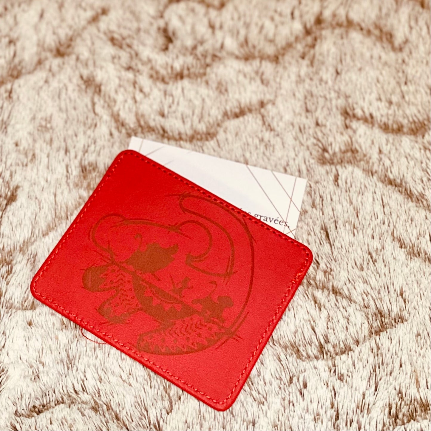 Porte-cartes en simili cuir | Gravure laser | Grav' & Vous