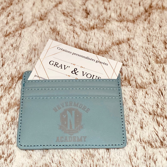 Porte-cartes en simili cuir | Gravure laser | Grav' & Vous