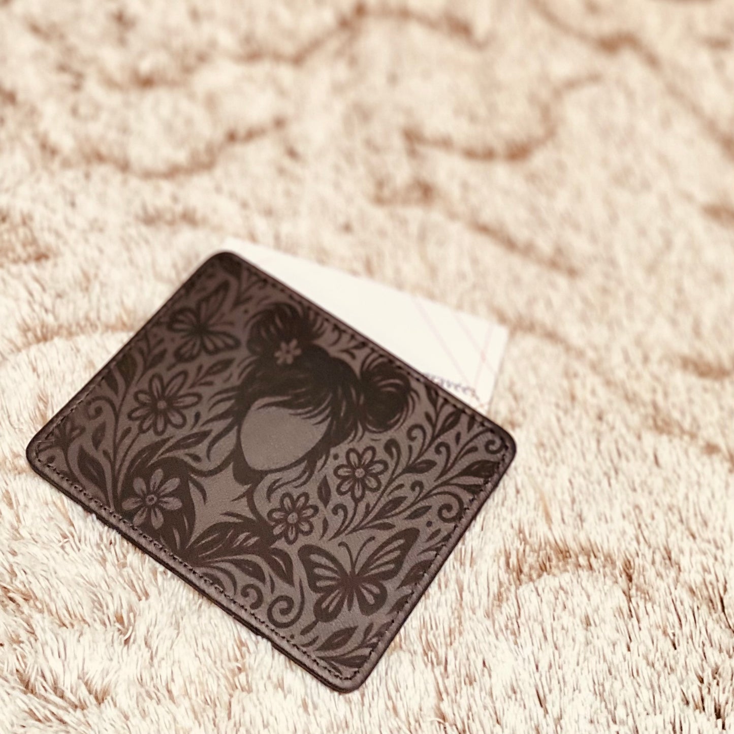 Porte-cartes en simili cuir | Gravure laser | Grav' & Vous