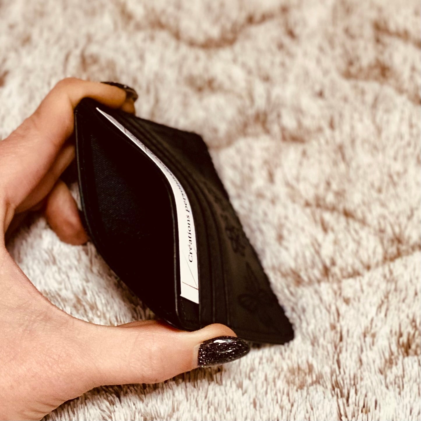 Porte-cartes en simili cuir | Gravure laser | Grav' & Vous