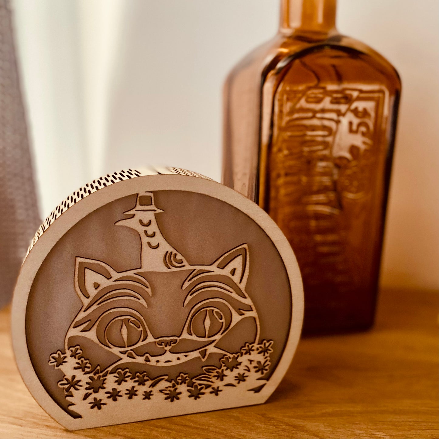 Veilleuse en bois | Découpée laser | Grav' & Vous