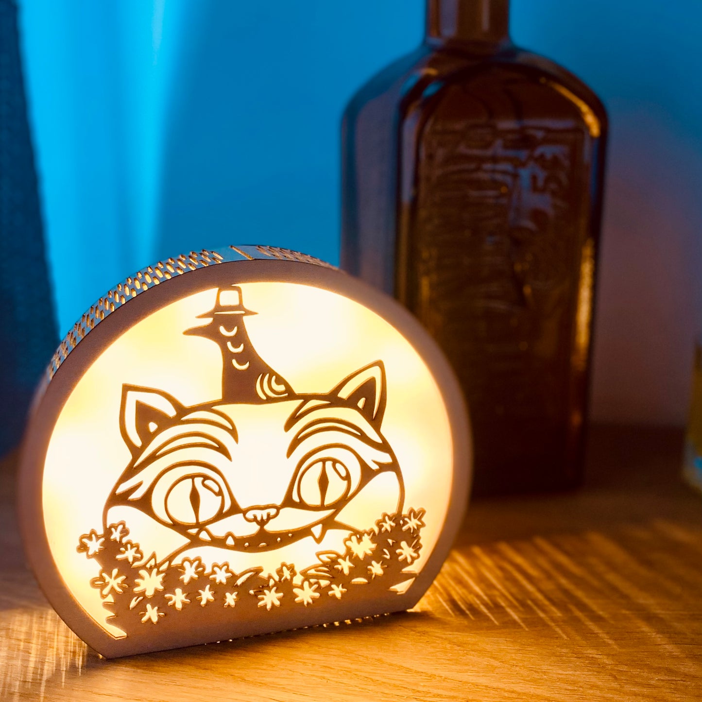 Veilleuse en bois | Découpée laser | Grav' & Vous