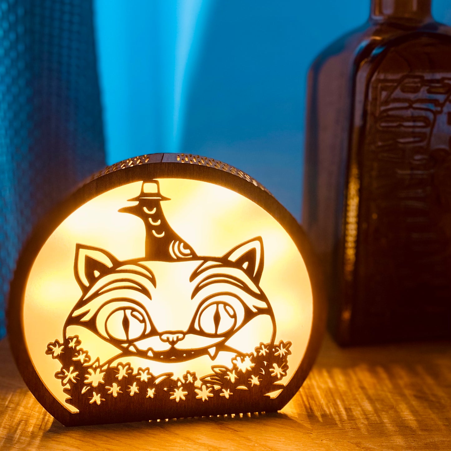 Veilleuse en bois | Découpée laser | Grav' & Vous