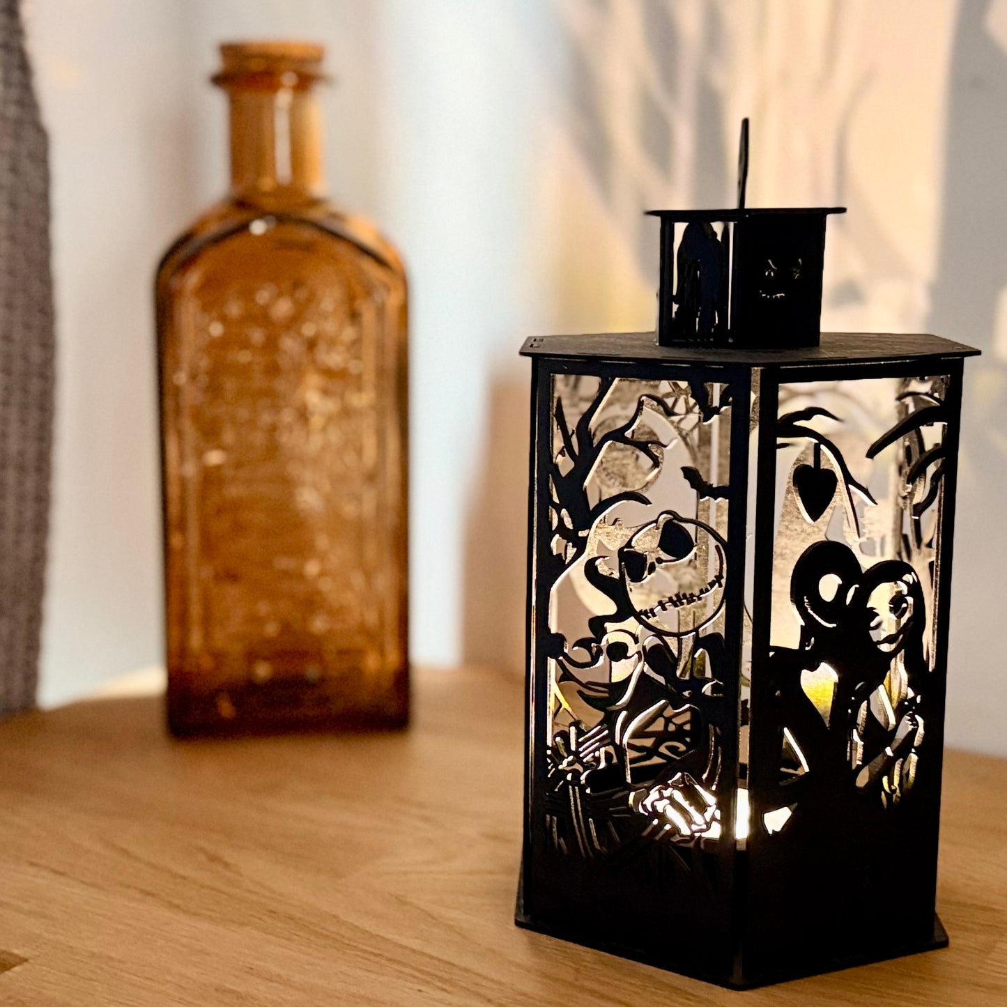 Lanterne en bois peinte | Ambiance Jack | Grav' & Vous